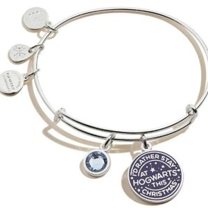 NWT Alex and Ani Silver Bracelet Harry Potter, Christmas at Hogwarts